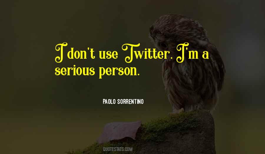 Quotes About Serious Person #194623