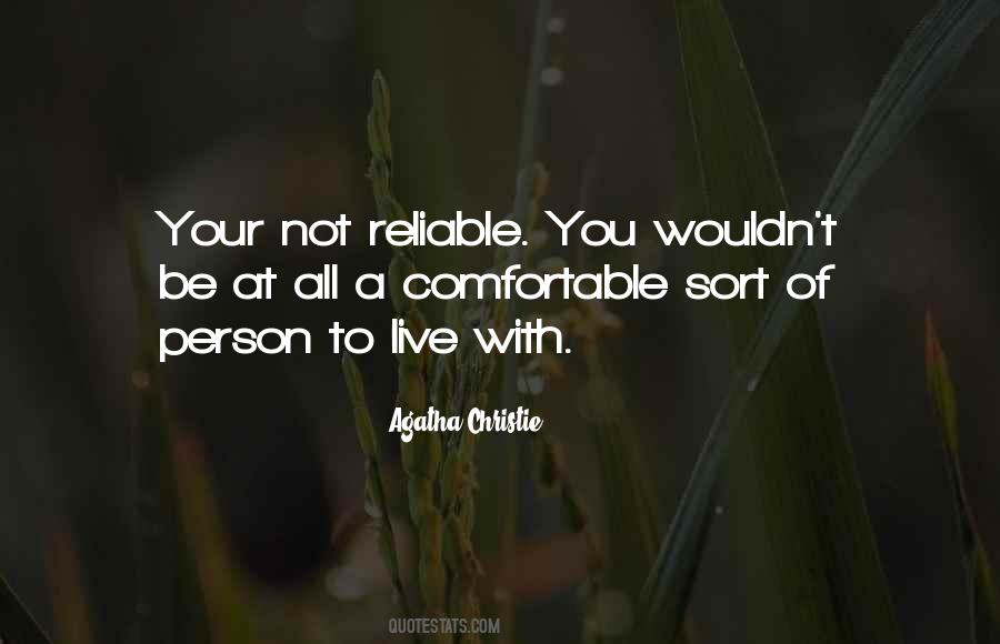 Quotes About Reliable Person #281857