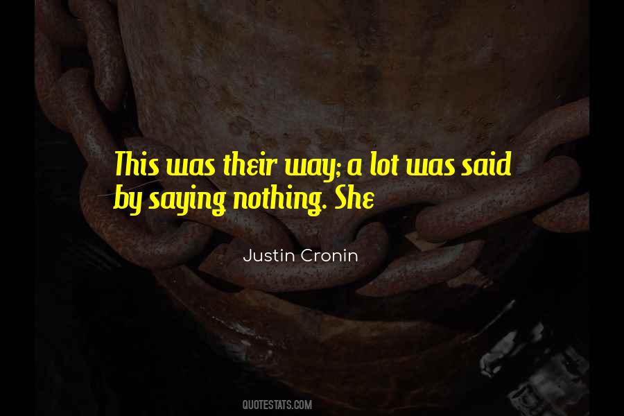 Quotes About Saying Nothing #1857672