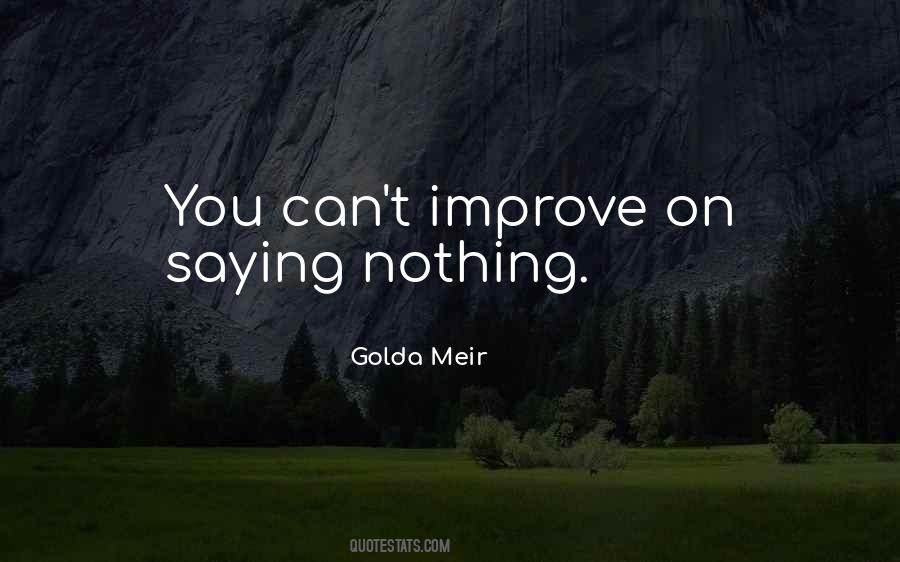 Quotes About Saying Nothing #277977