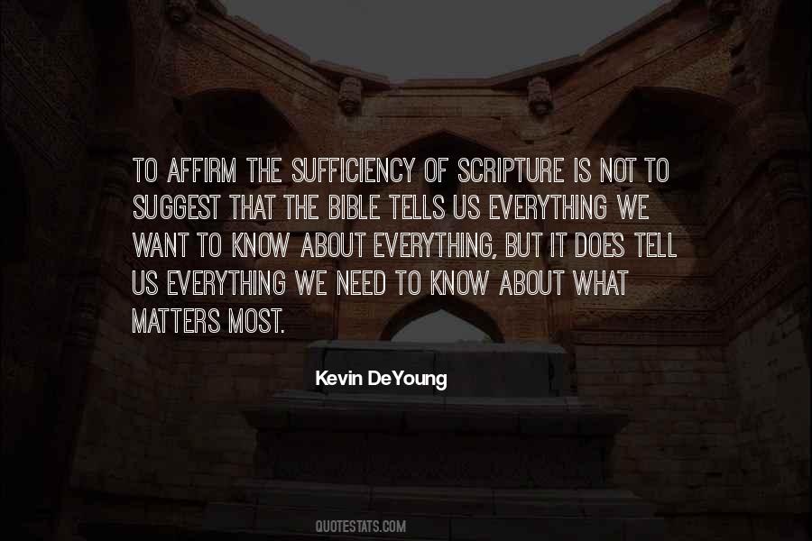 Quotes About Sufficiency #1145686