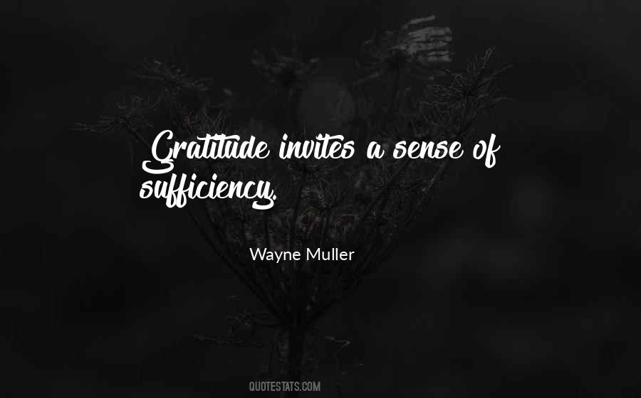 Quotes About Sufficiency #287640