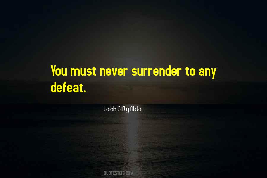 Defeat Inspirational Quotes #1409705