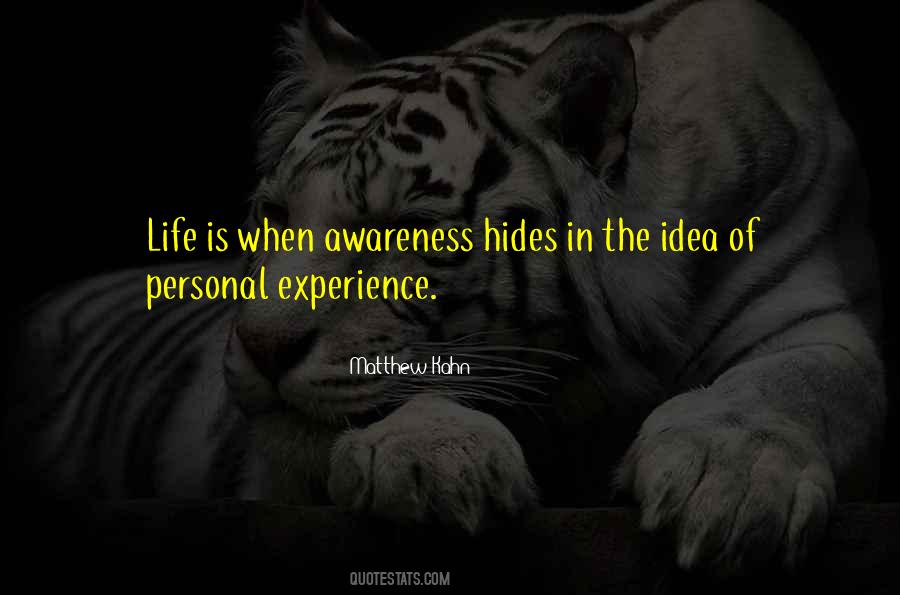 Personal Awareness Quotes #1512727