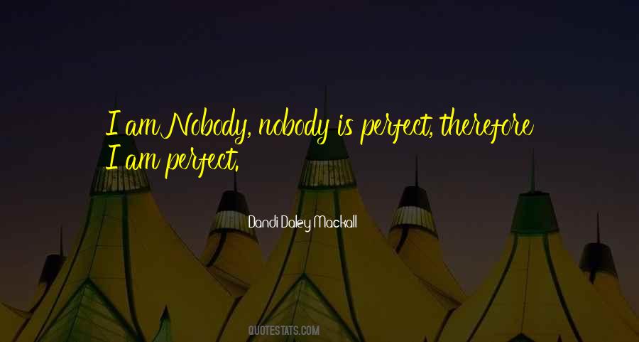 Quotes About Nobody Is Perfect #1309407