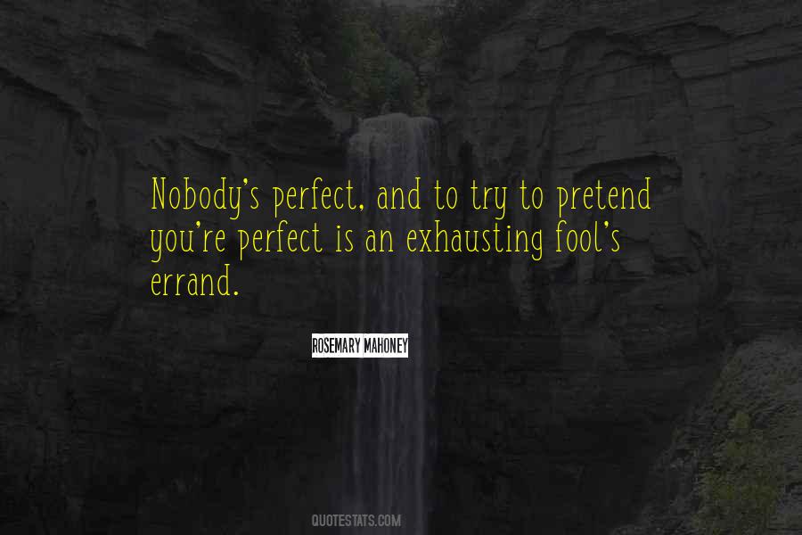 Quotes About Nobody Is Perfect #326537