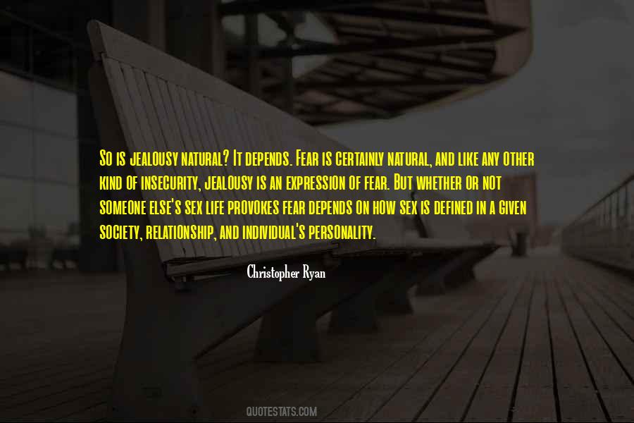 Quotes About Jealousy And Insecurity #188862
