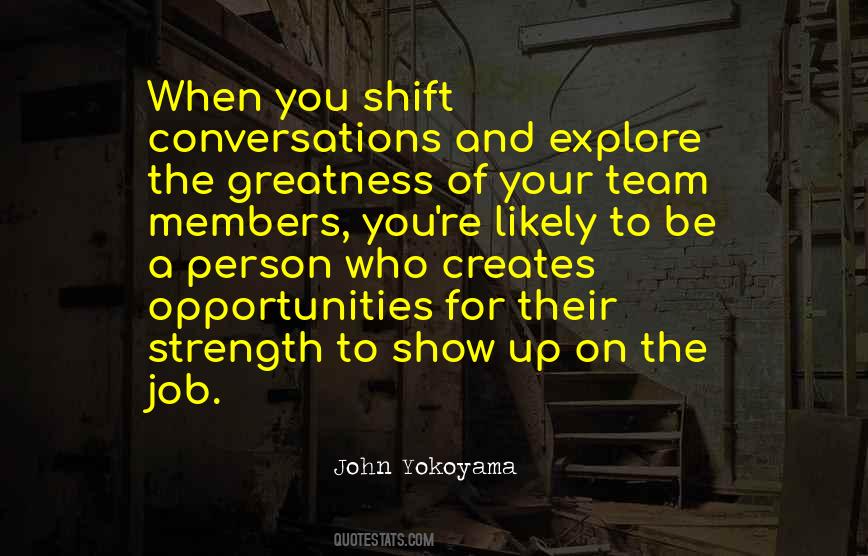 Strength Of The Team Quotes #12662