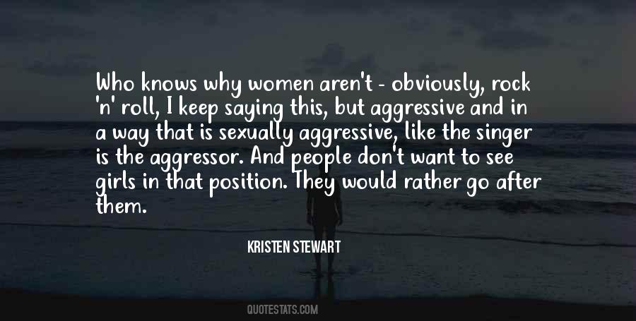 Aggressive Women Quotes #748719
