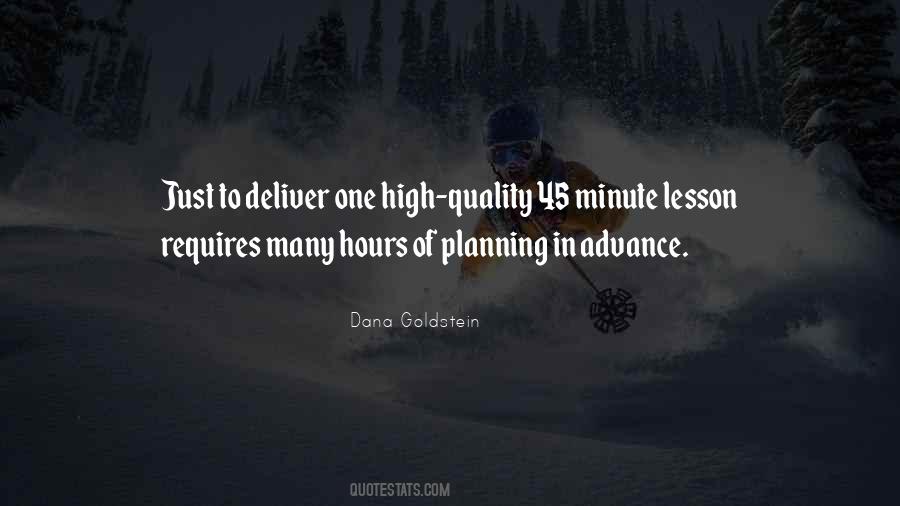 Quotes About Advance Planning #1690560