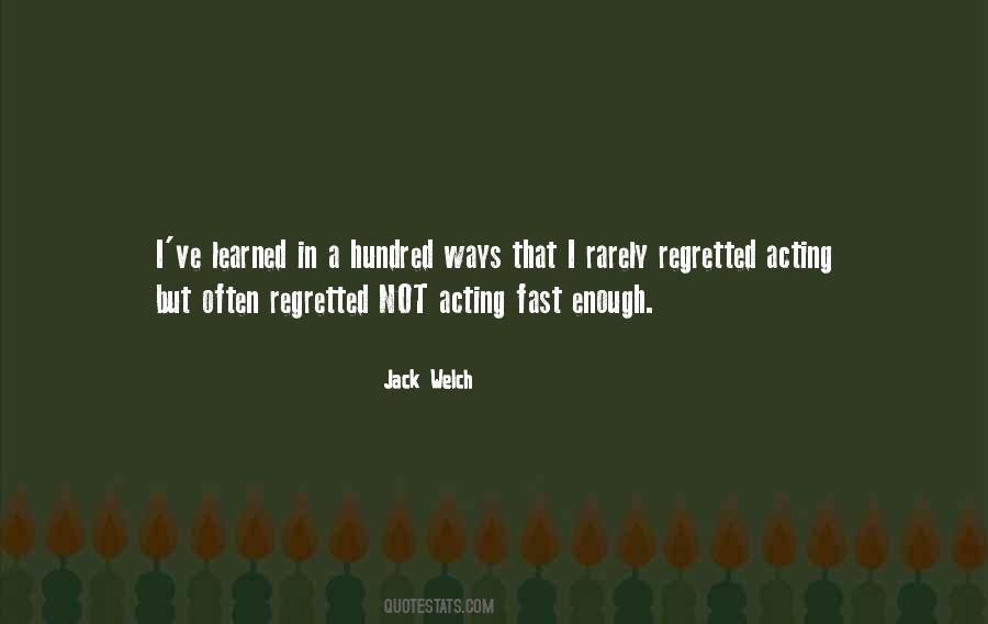 Quotes About Not Acting #475248