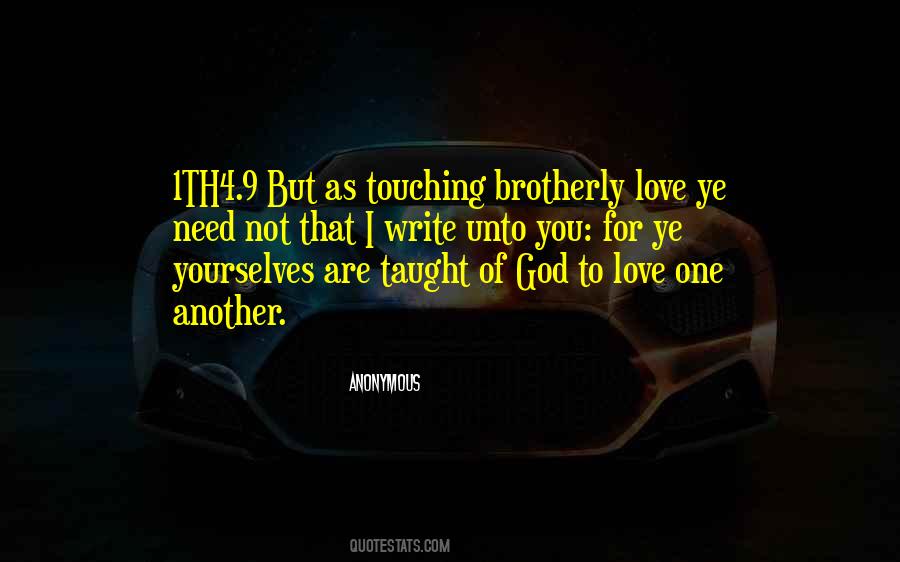 Quotes About Brotherly Love #1175192