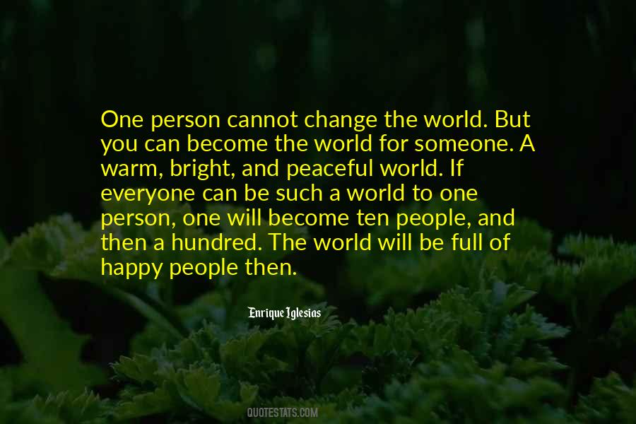 Peaceful World Quotes #141590