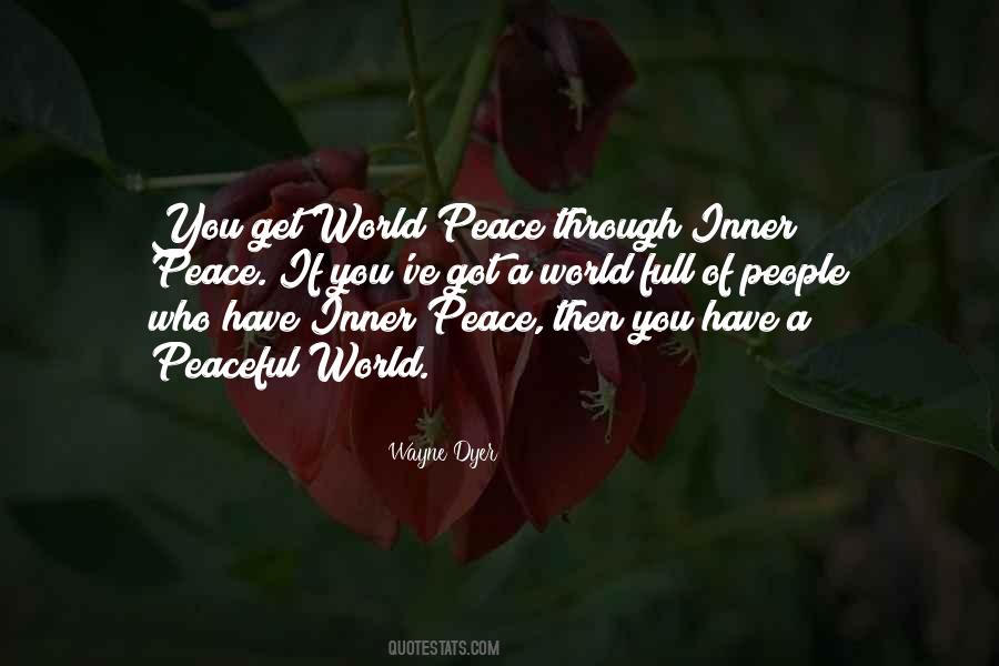 Peaceful World Quotes #64949