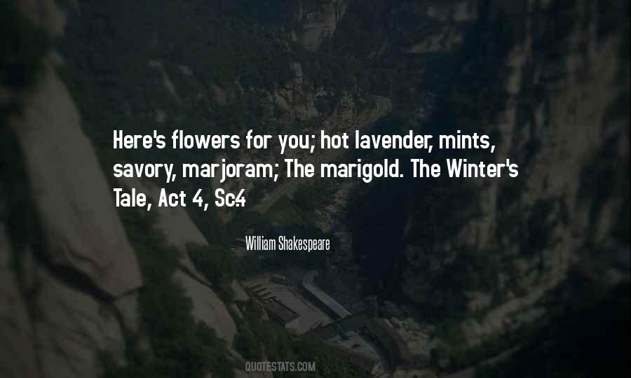 Shakespeare Flowers Quotes #1274499