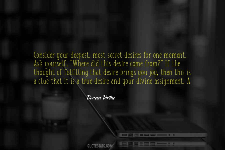 Quotes About Secret Desires #321480