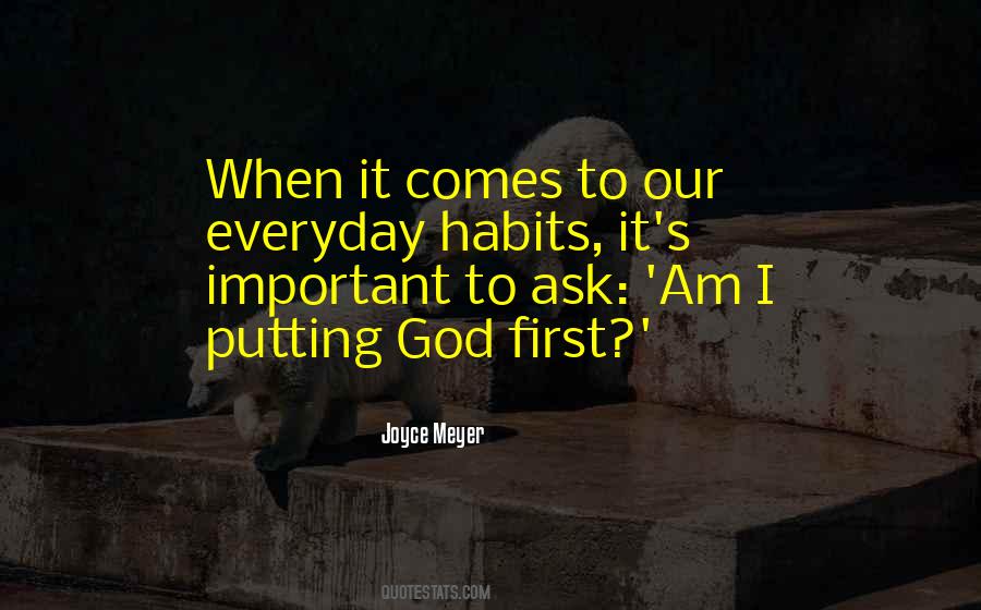 Quotes About God First #327253