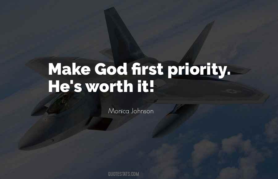 Quotes About God First #549514