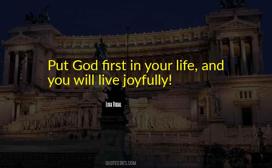 Quotes About God First #739929