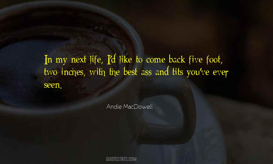 Inches Feet Quotes #1563692
