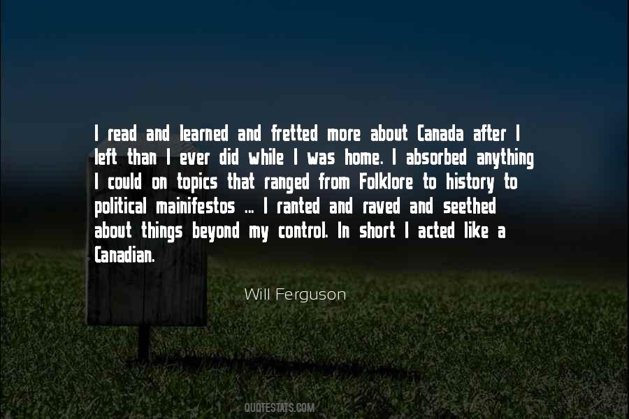 Quotes About Canada's History #284278