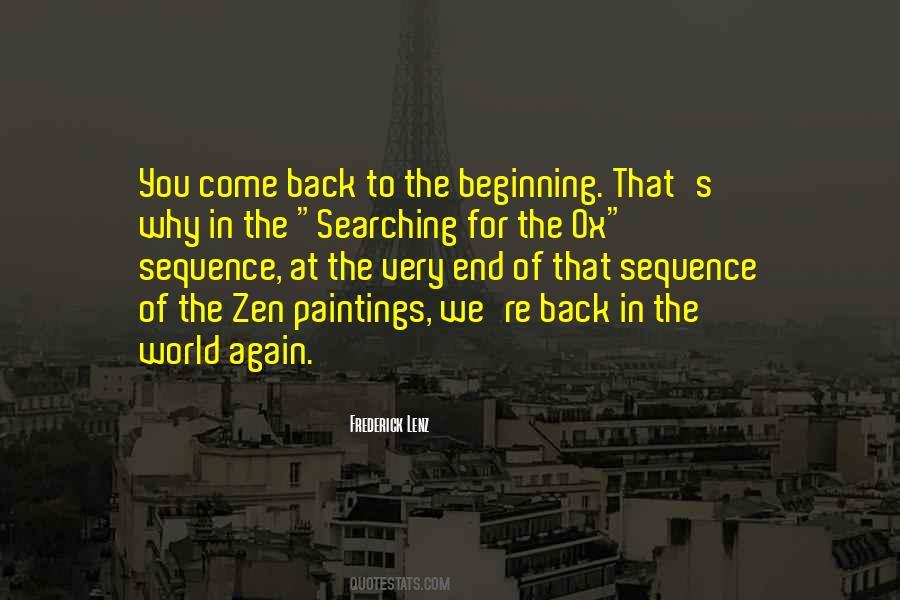 Quotes About Back To The Beginning #1421597