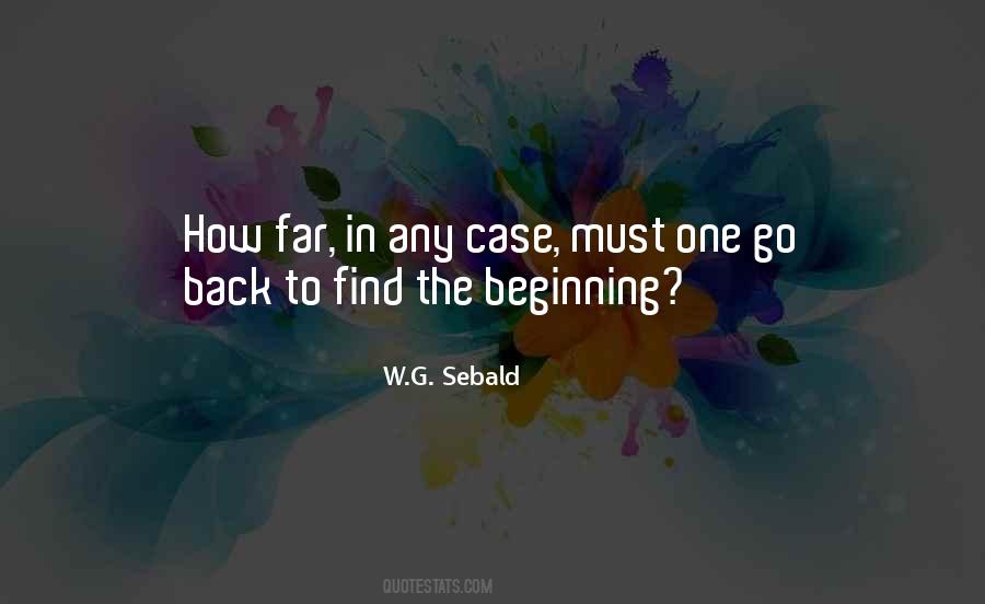 Quotes About Back To The Beginning #506872