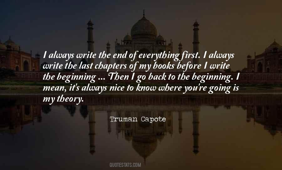 Quotes About Back To The Beginning #860902