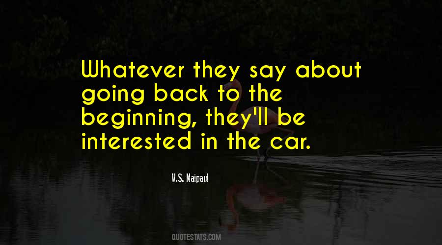 Quotes About Back To The Beginning #983069