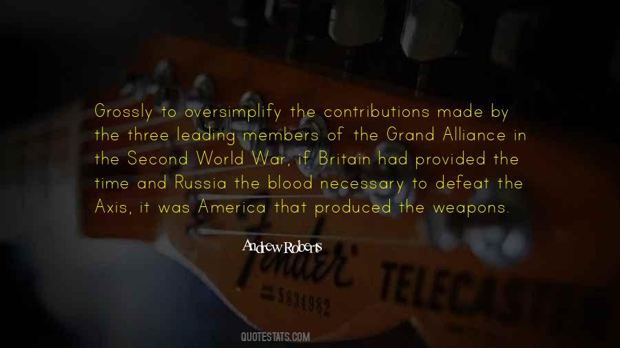 Quotes About Weapons In World War 1 #1292317