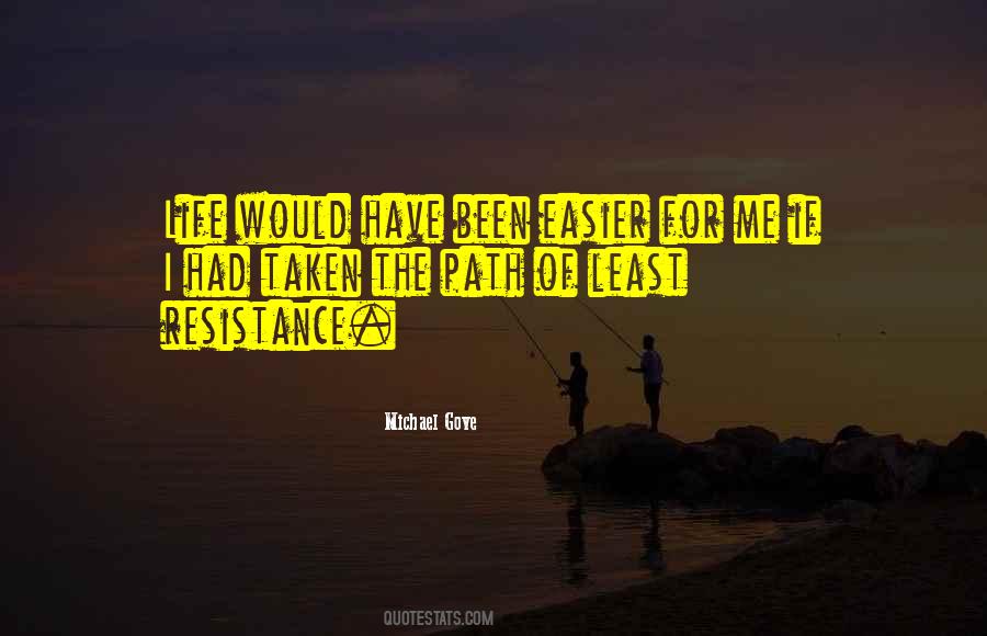 Quotes About Path Of Least Resistance #17274