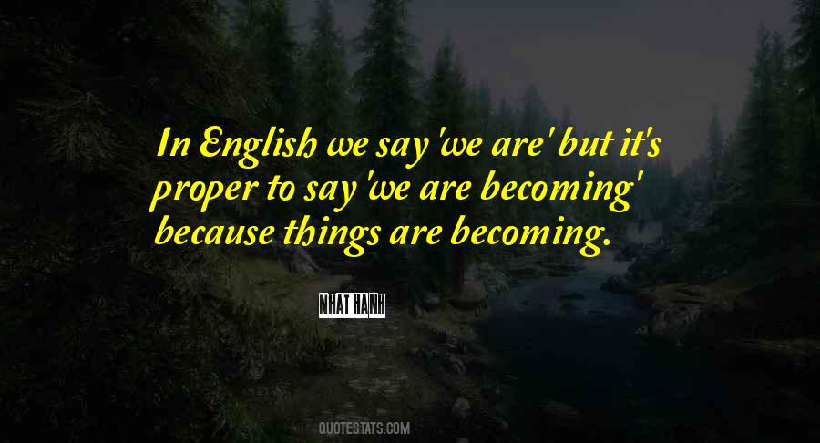 Quotes About Proper English #119999