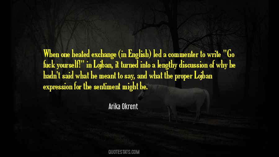 Quotes About Proper English #1459291