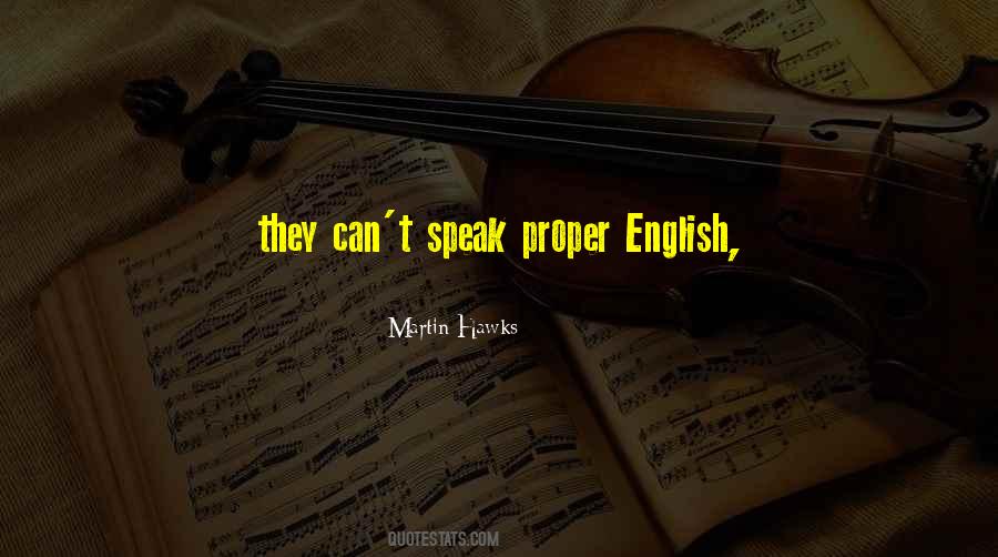 Quotes About Proper English #632027