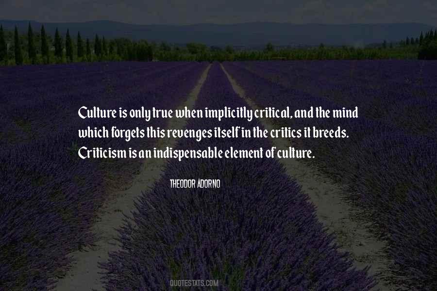 Critical Culture Quotes #1085153
