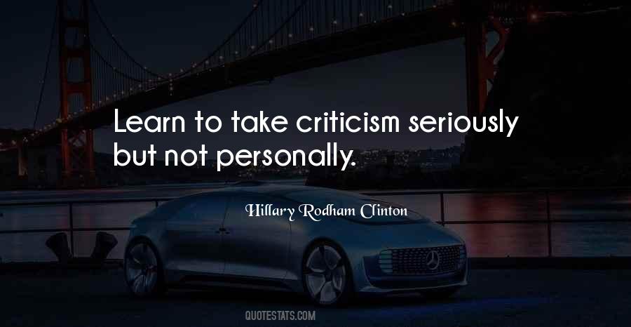 Quotes About Criticism #1633290