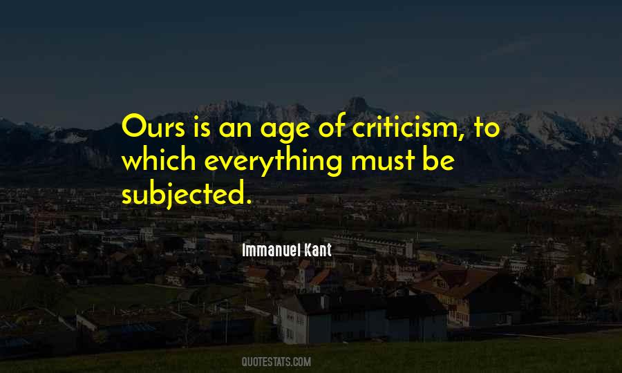 Quotes About Criticism #1665759