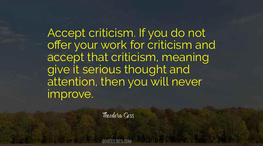 Quotes About Criticism #1699243