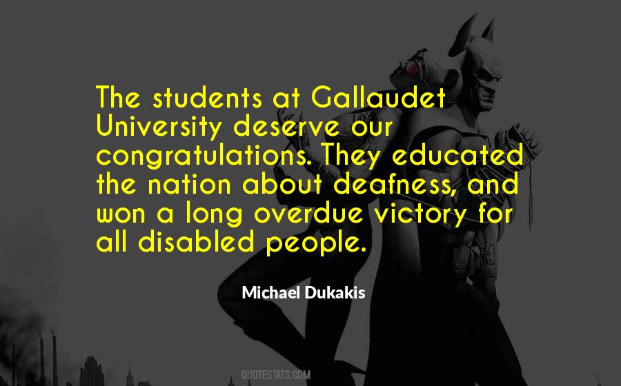 Quotes About Gallaudet University #221276