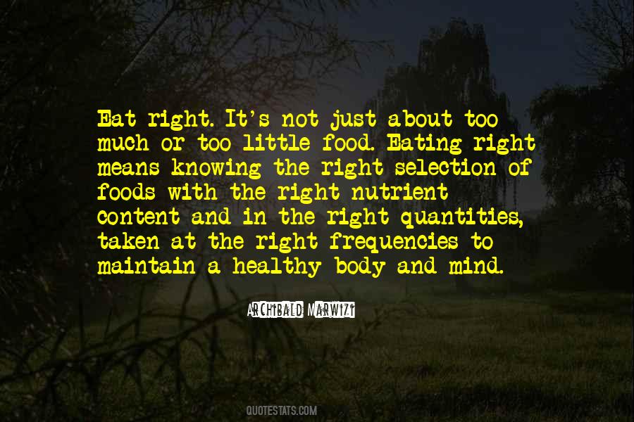 Quotes About Eating Too Much #1745174