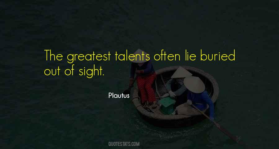 Quotes About Talents #1260415