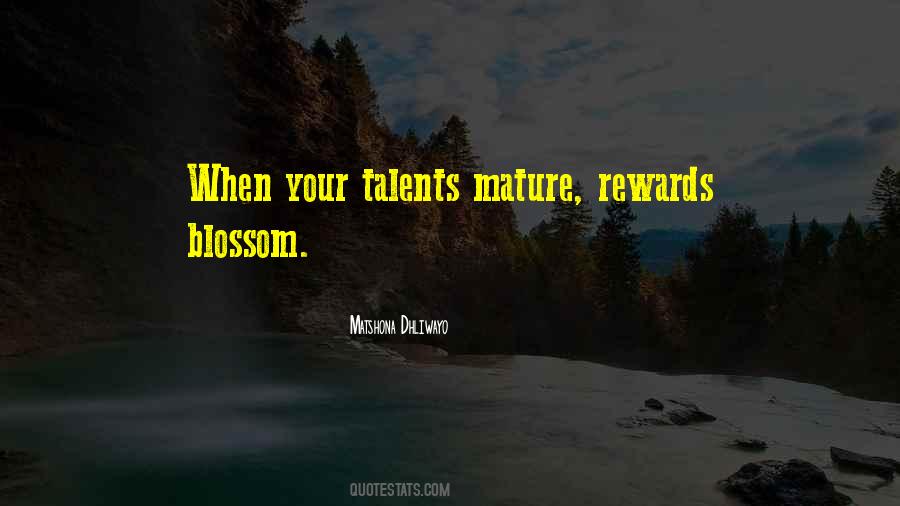 Quotes About Talents #1313845