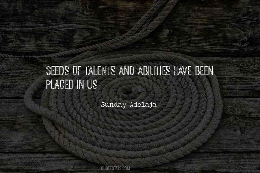 Quotes About Talents #1391982