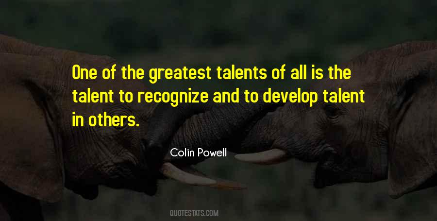 Quotes About Talents #1422717