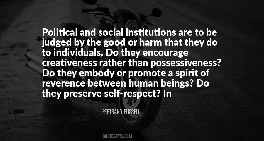 Quotes About Social Institutions #1722663