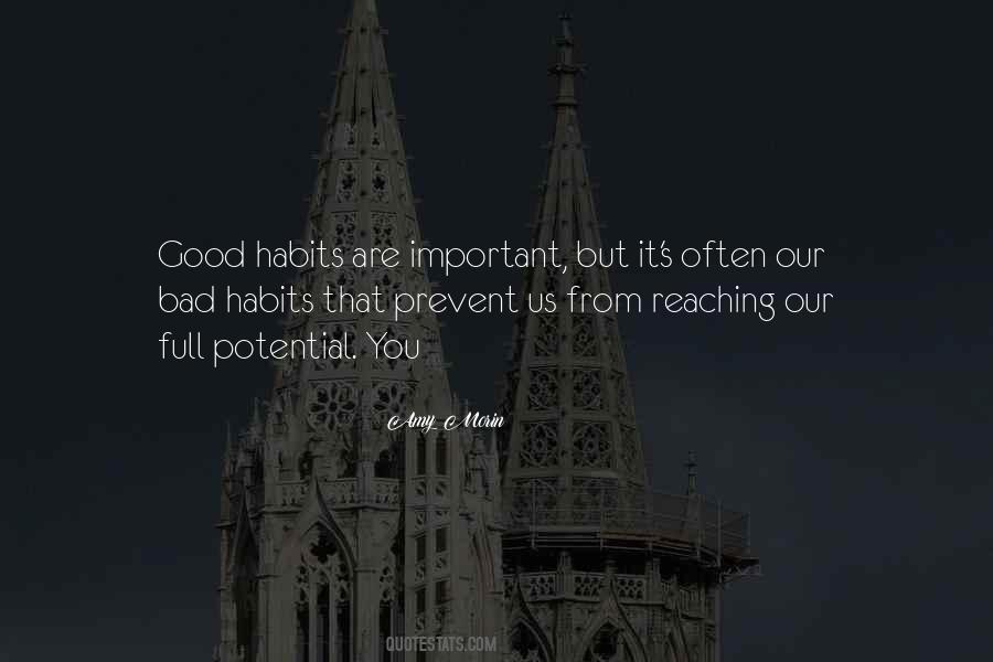 Quotes About Bad Habits #127796