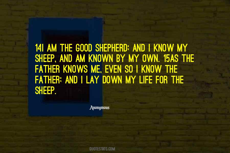 Quotes About Good Shepherd #405218