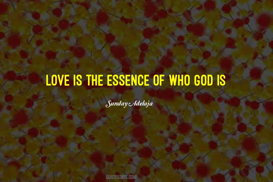 Love Is The Essence Quotes #1217297