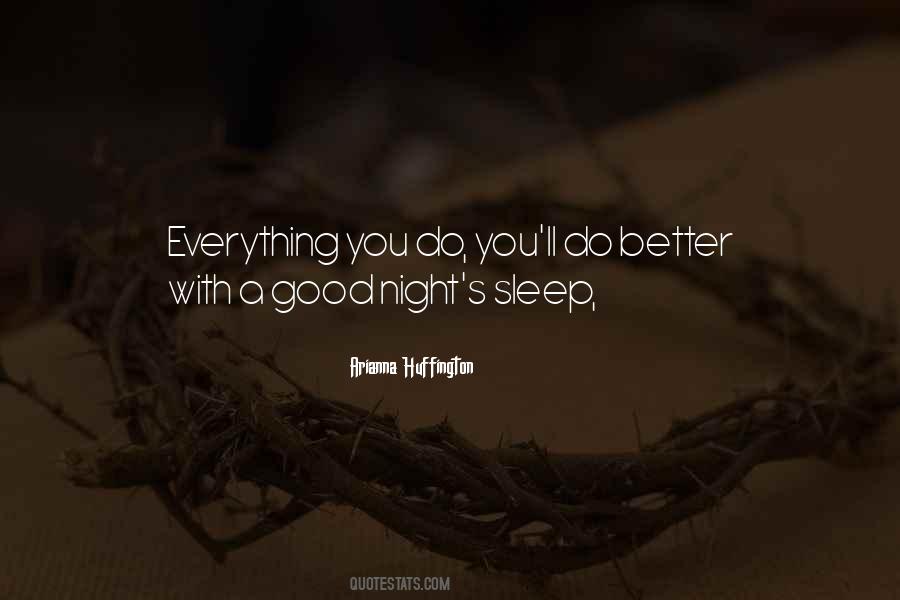 Quotes About Good Night Sleep #1135451