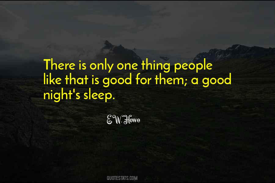 Quotes About Good Night Sleep #541304